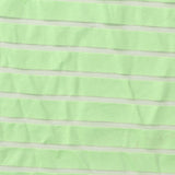 Light Green Horizontal-Stripe Milk Silk Knit, Polyester — photo 1