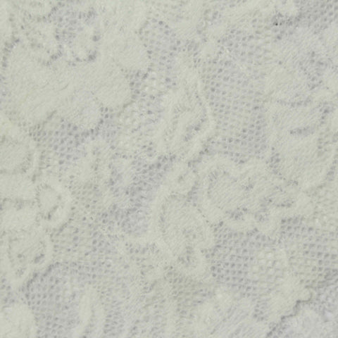 Cream Floral Lace, Nylon, 145 cm