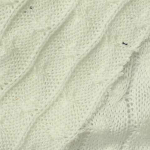 White Diamond Pointelle Knit