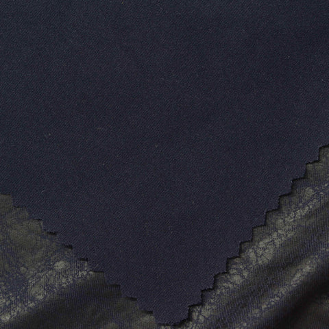 Polyester Stretch Jersey Knit Fabric, 160 gsm, 160 cm — Navy