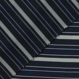 Navy Horizontal-Stripe Jersey Knit, Polyester, 160 gsm — photo 1