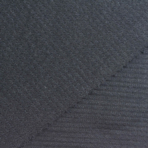 Dark Grey Marl Jersey Knit, Poly-Cotton, 300 gsm