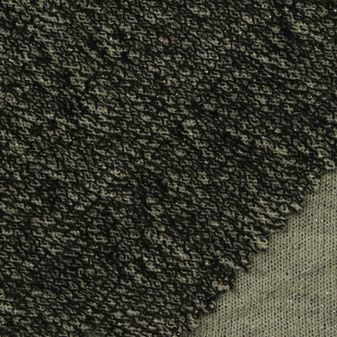Green Marl French Terry, Poly-Cotton, 205 gsm