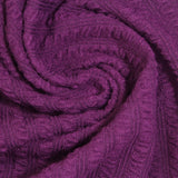 Purple Tone-on-Tone Rib Knit, Polyester — photo 1
