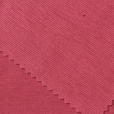 Viscose Polyester Stretch Interlock Knit Fabric, 249 gsm, 170 cm — Red