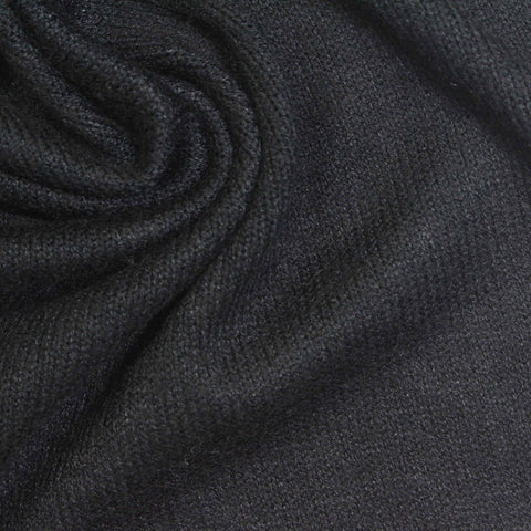 Dark Grey Marl Jersey Knit, Viscose-Poly, 330 gsm