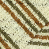 White Horizontal-Stripe Rib Knit, Poly-Cotton, 244 gsm — photo 1