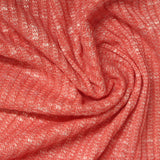 White Fine-Marl Rib Knit, Poly-Viscose — photo 1