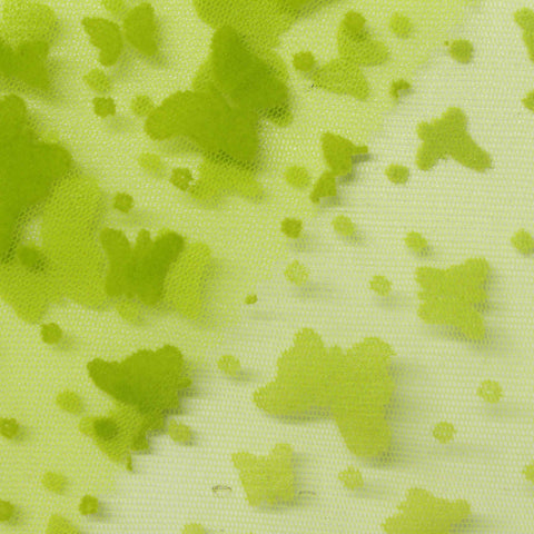 Green Butterflies Knit, Polyester