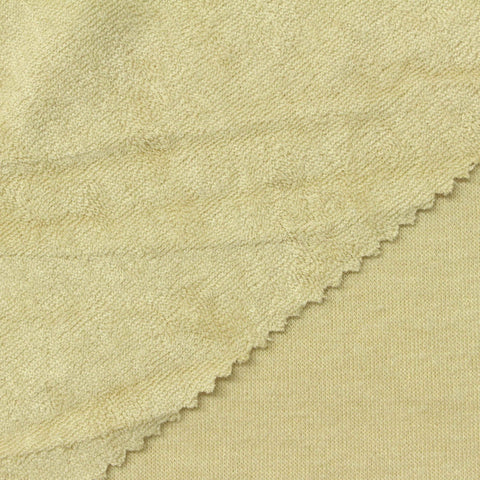 Viscose Polyester Blend French Terry Fabric, 285 gsm, 180 cm — Khaki