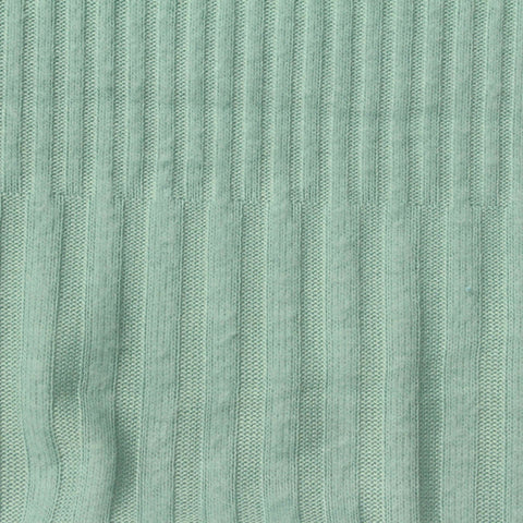 Jacquard Polyester Viscose Rib Knit Fabric, 170 gsm, 180 cm — Green