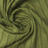 Polyester Stretch Rib Knit Fabric, 190 gsm — Green — photo 1