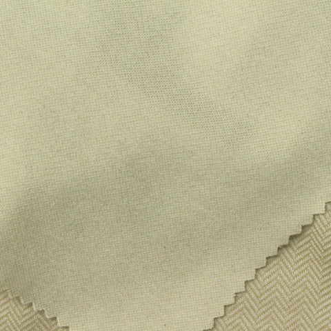 Beige Herringbone Fabric, Nylon-Viscose