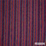 Red Vertical-Stripe Jacquard, Polyester — photo 1