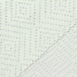 White Fine-Chevron Jacquard, Polyester — photo 1