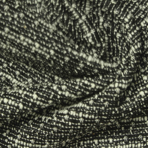 Black Marl Bouclé, Poly-Cotton, 253 gsm