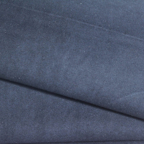 100% Polyester Faux Suede Fabric, 140 gsm, 160 cm — Navy