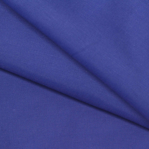 Cotton Nylon Stretch Twill Fabric, 155 gsm, 147 cm — Blue