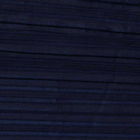 100% Polyester Plissé Fabric, 104 gsm, 160 cm — Navy