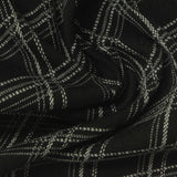 Grey Grid Interlock Knit, Polyester — photo 1