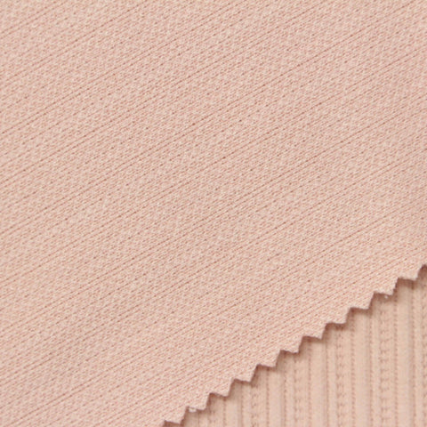 Jacquard Polyester Stretch Knit Fabric, 440 gsm, 145 cm — Pink