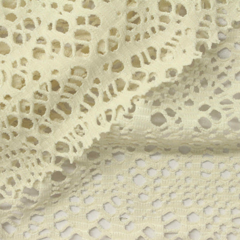 Light Beige Openwork Knit, Polyester