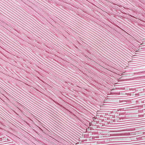 Pink Horizontal-Line Jacquard, Polyester