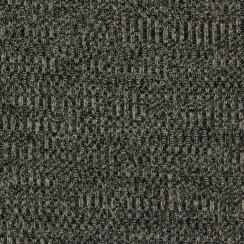 Dark Grey Marl Rib Knit, Poly-Viscose, 215 gsm