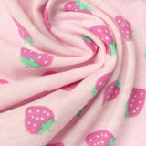 Floral 100% Cotton Jersey Knit Fabric, 116 gsm, 190 cm — Pink — photo 1