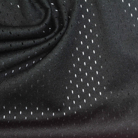 100% Polyester Warp Knit Fabric, 170 gsm, 155 cm — Black