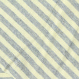 Cream Horizontal-Stripe Jersey Knit, Cotton, 177 gsm — photo 1