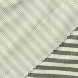 Grey Horizontal-Stripe Rib Knit, Poly-Viscose, 250 gsm — photo 1
