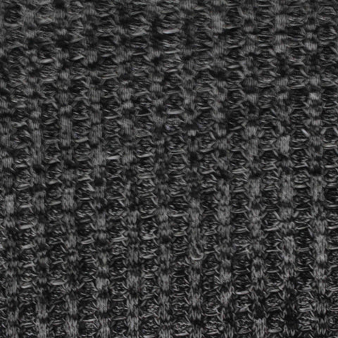 Dark Grey Marl Waffle Knit, Polyester, 200 gsm, 152 cm