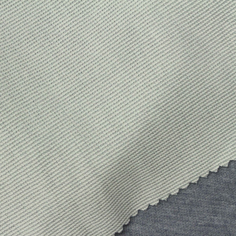 Grey Marl Rib Knit, Polyester, 219 gsm
