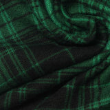 Green Plaid Chunky Knit, Polyester, 185 gsm — photo 1
