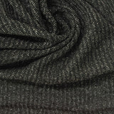 Dark Grey Marl Rib Knit, Viscose-Metallic, 120 gsm — photo 1