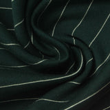 White Horizontal-Stripe Ponte Knit, Cotton-Poly, 300 gsm — photo 1