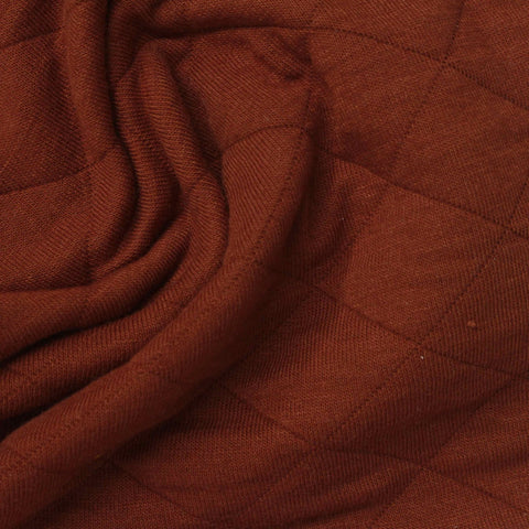 Brown Diamond French Terry, Poly-Cotton