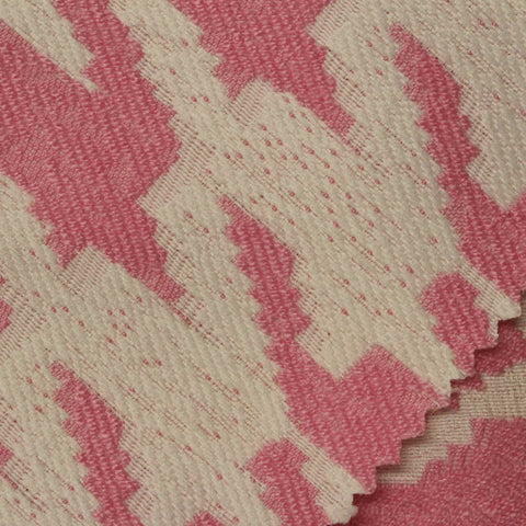 Pink Abstract Jacquard, Polyester, 270 gsm