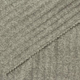 Heathered Grey Marl Rib Knit, Poly-Viscose, 185 gsm — photo 1