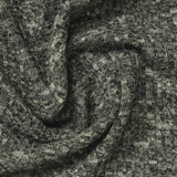 Dark Grey Marl Rib Knit, Polyester, 240 gsm — photo 1