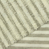 Beige Horizontal-Stripe Bouclé, Poly-Cotton — photo 1