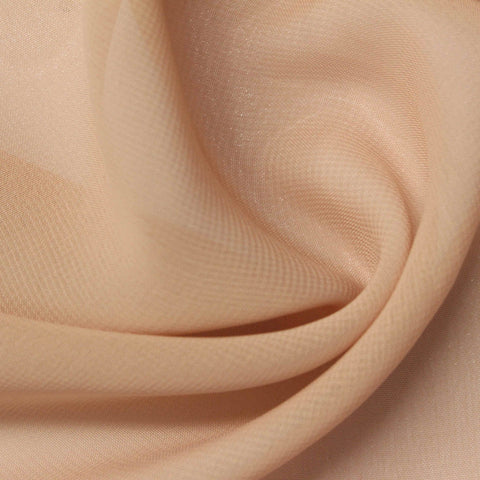 100% Polyester Chiffon Fabric, 80 gsm — Beige, ref EF-246043
