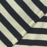 Dark Grey Stripe Jersey Knit, Viscose, 180 gsm — photo 1