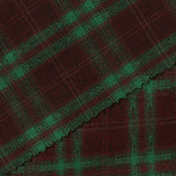Green Plaid Woven, Poly-Viscose — photo 1