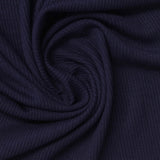Viscose Stretch Rib Knit Fabric, 230 gsm, 120 cm — Navy — photo 1