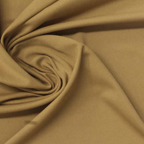 Nylon Stretch Jersey Knit Fabric, 150 gsm, 160 cm — Khaki