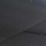 Cotton Stretch Rib Knit Fabric, 404 gsm, 165 cm — Black — photo 1