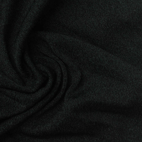 Polyester Viscose Jersey Knit Fabric, 210 gsm, 180 cm — Black