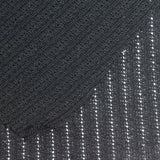 Dark Grey Openwork-Stripe Pointelle Knit, Polyester — photo 1